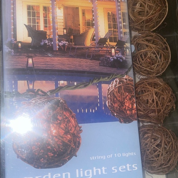 Brown Rattan Garden Light Set - Picture 2 of 4